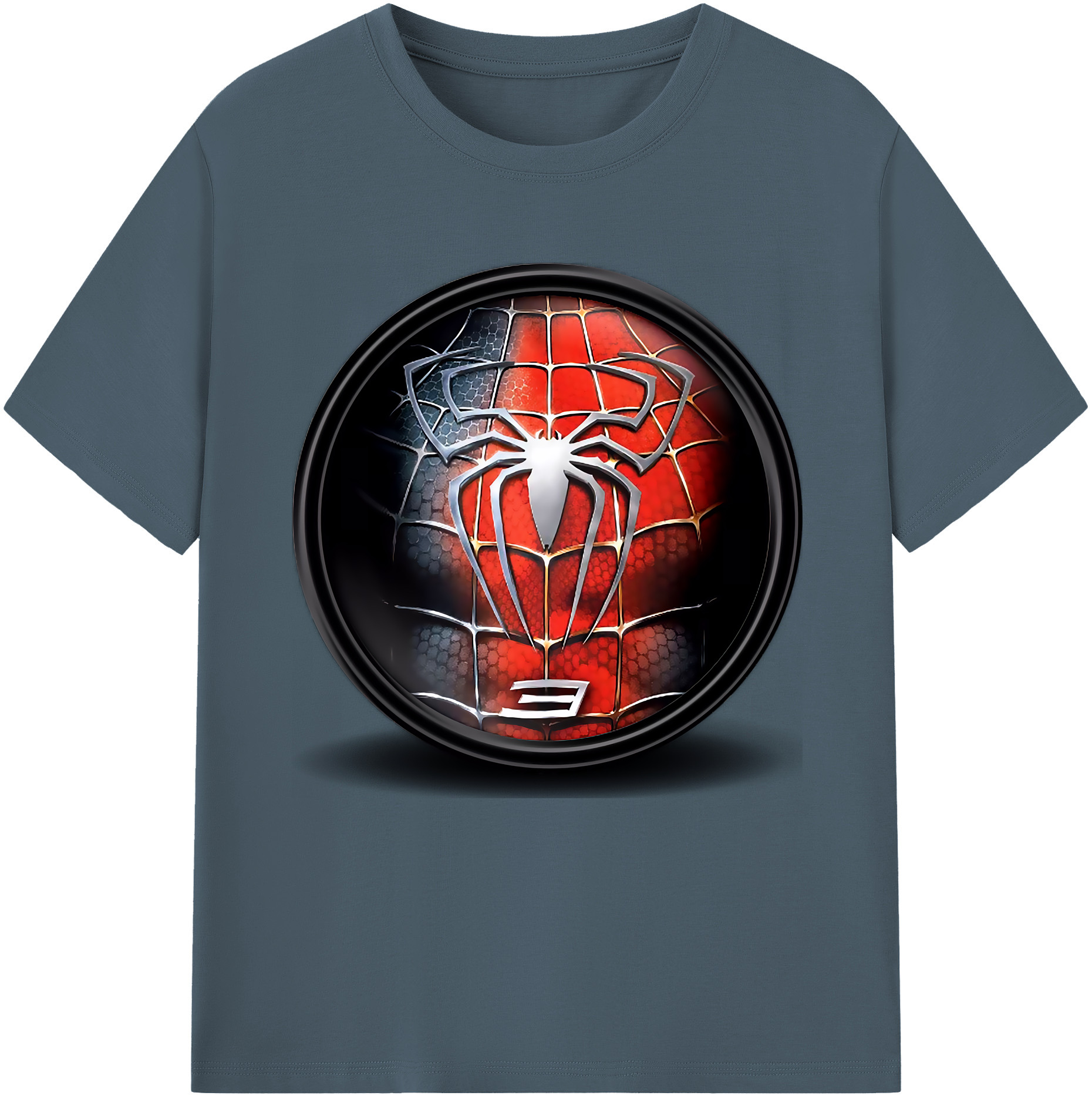 （画像用） Spider Man スパイダーマン 綿100％半袖Tシャツ（フロントプリント）